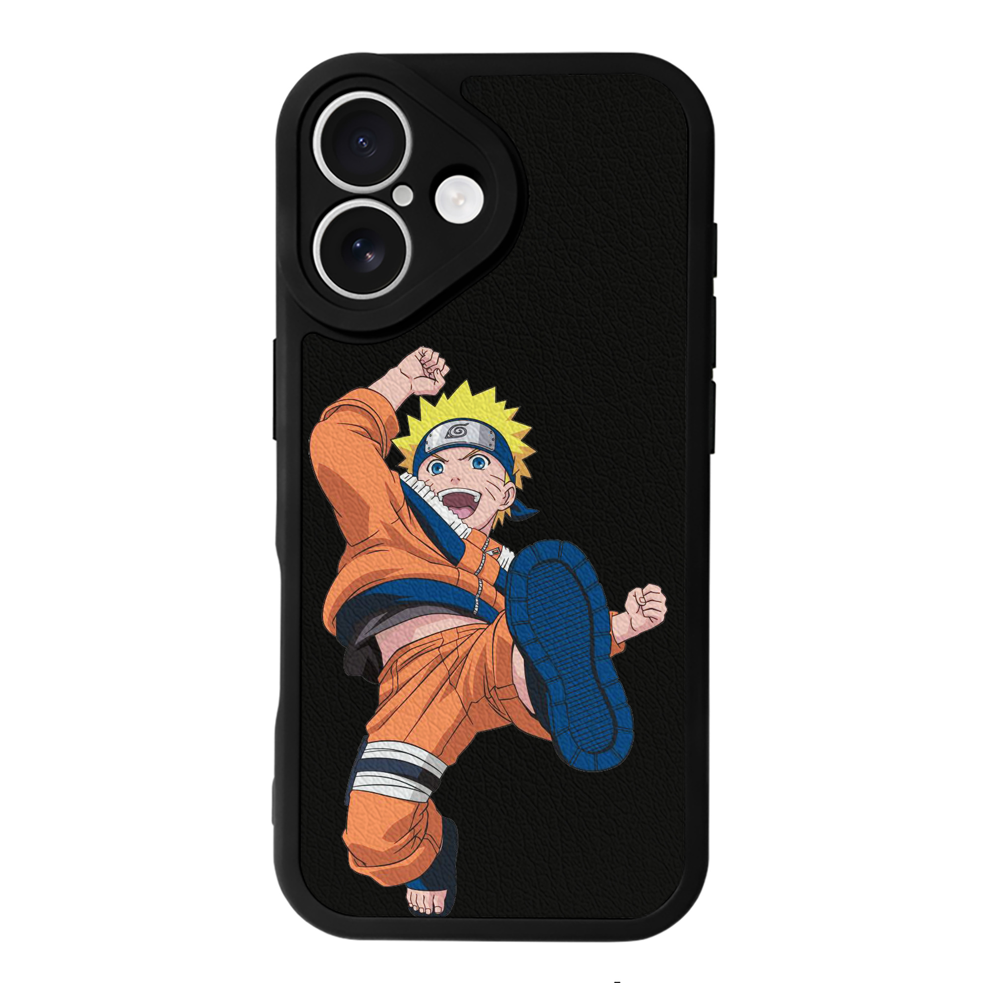 （画像用） NARUTO -ナルト- うずまき ナルト Uzumaki Naruto 【iPhone 16シリーズ対応】シリコンスマホケース（レザー調） 材質：シリコン